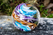 Spirit Swirl Orb with Cremation Ashes